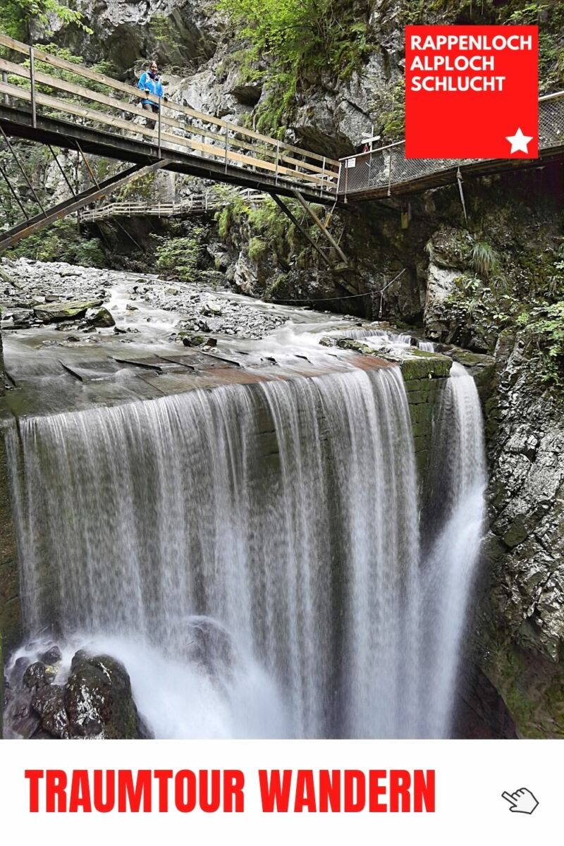 Rappenlochschlucht wandern in Vorarlberg